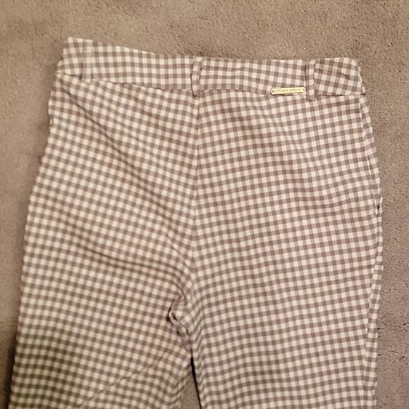 I love Tyler Madison beige houndstooth skinny capri pants sz med - Picture 5 of 12